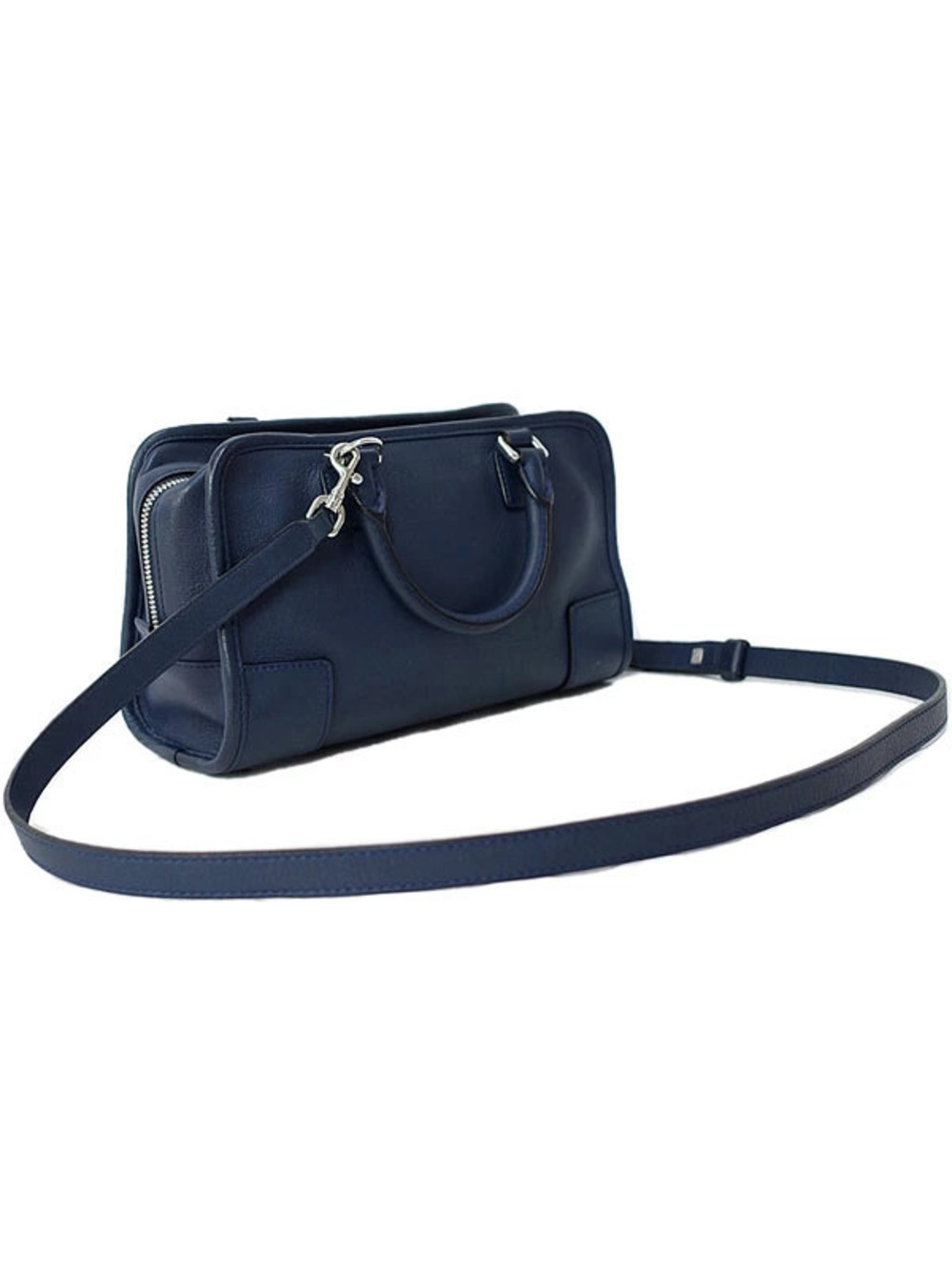 Loewe Leather 2way Bag Anagram Handbag Amazona Shoulder